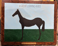 Mande Bijelic "A Great Looking Horse" Oil on canvas